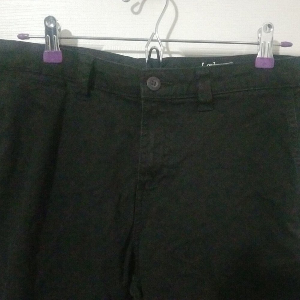 EUC George Men's 32x30 Slim Straight Leg Stretch Casual Black Chino Pants